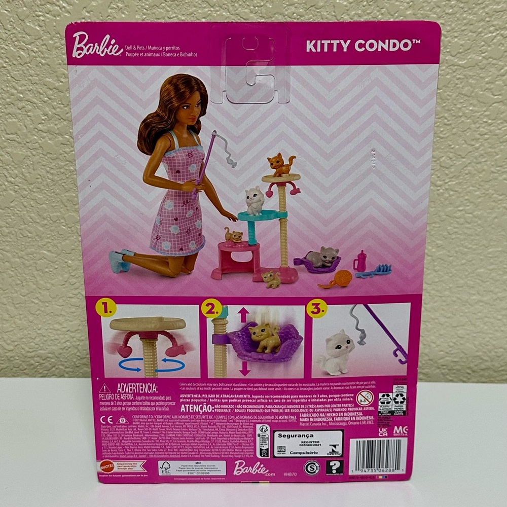 NEW IN BOX✨ Barbie Doll Kitty Condo Cat Kitten Playset 2021 - Picture 3 of 4
